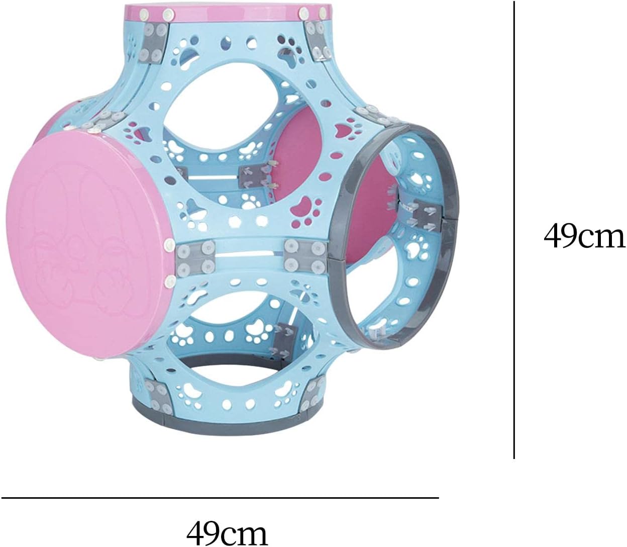 Baoblaze Cat Tunnel Tube Pay Toy Small Animals Pet Supplies Bed Playing Cat Climbing Frame Pet Interactive Toy for Dogs Puppy Kitten, Blue