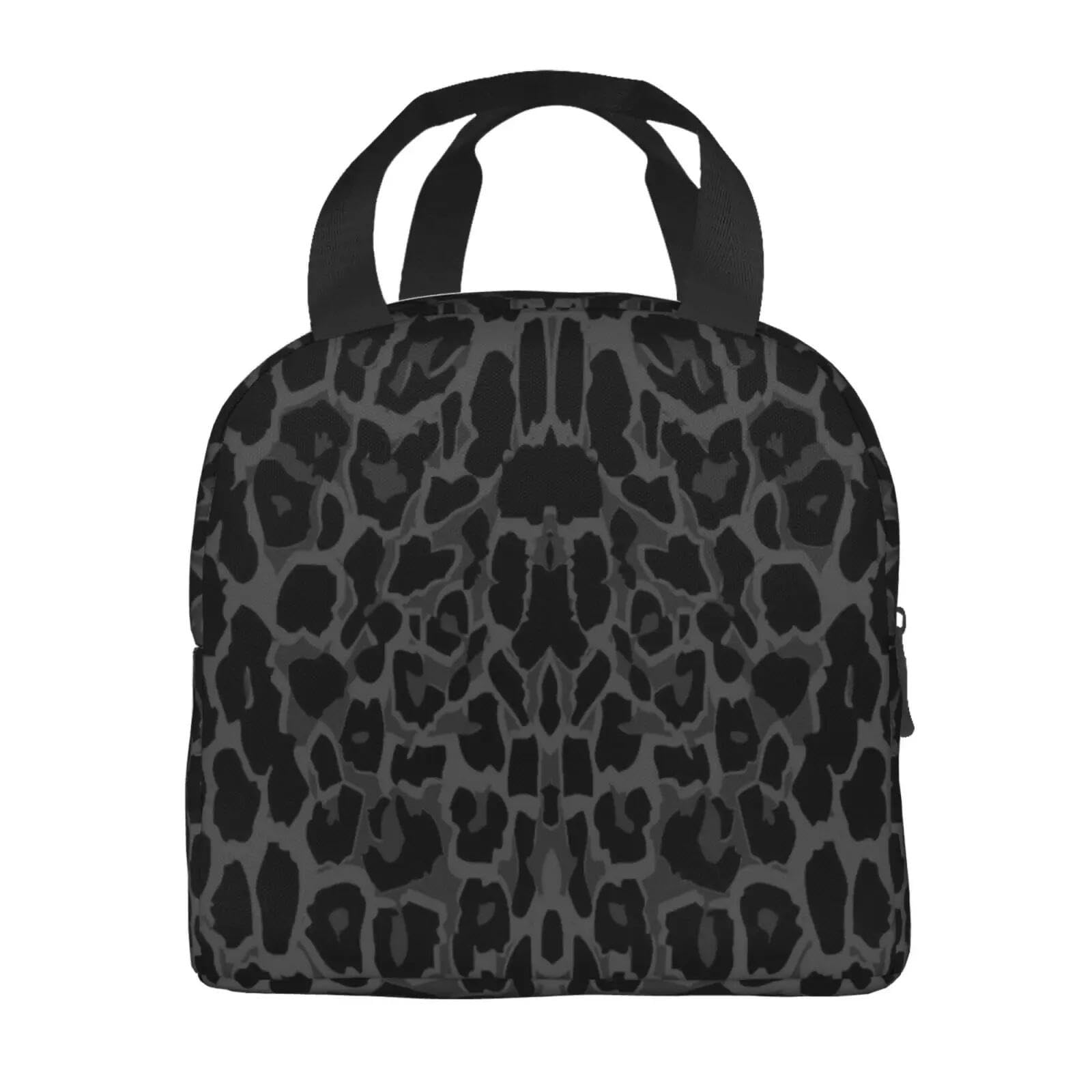 Sac à lunch isolant léopard imperméable et thermique pour repas frais