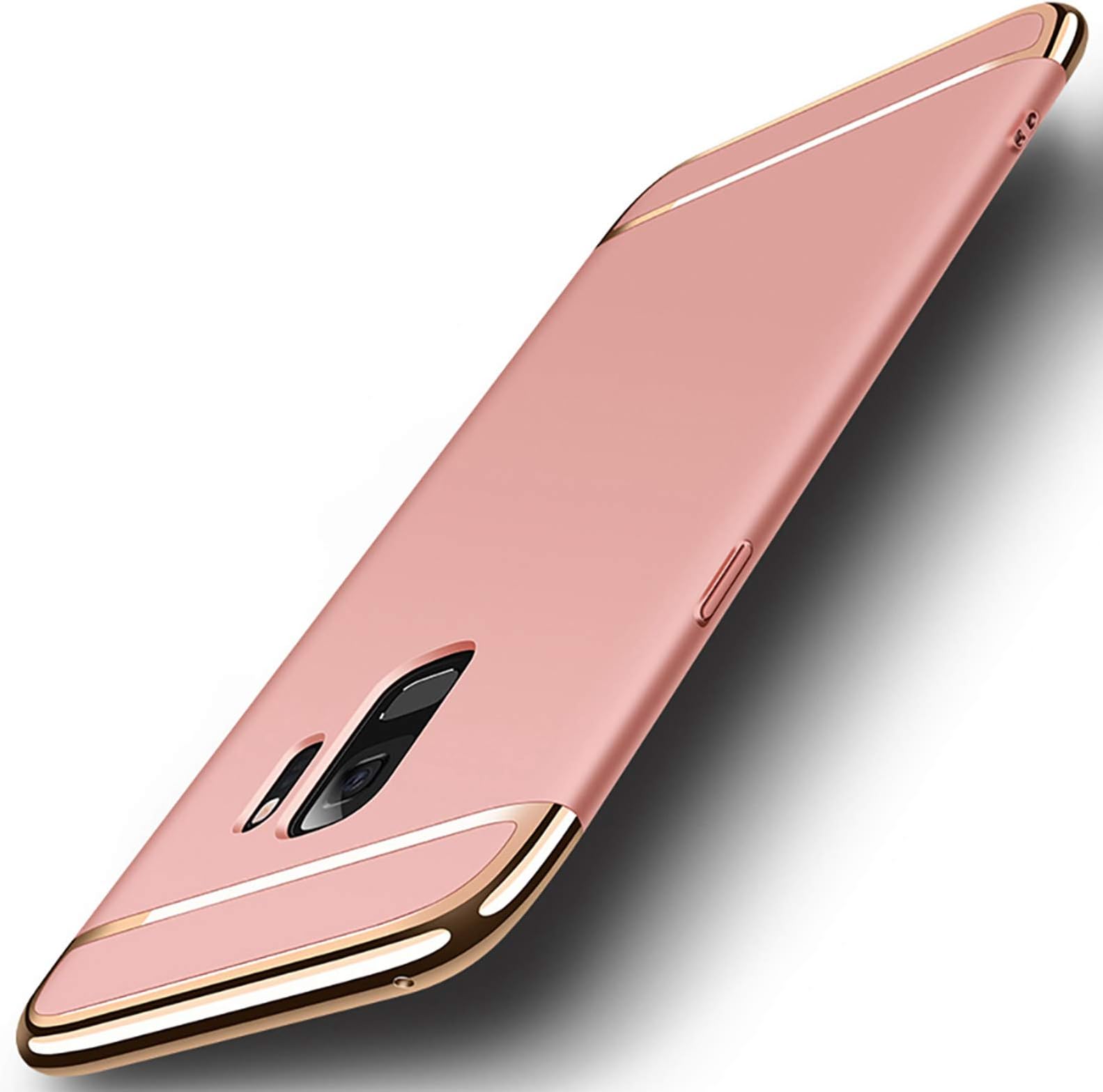 NAISU Galaxy S9 Case, Galaxy S9 Back Cover, Ultra Slim & Rugged Fit Shock Drop Proof Impact Resist Protective Case, 3 in 1 Hard Case for Samsung Galaxy S9 - Rose Gold