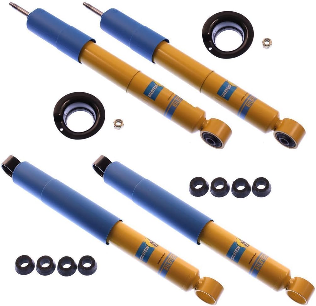 Bilstein 24-022842 24-184960 24-184977 4600 Series Front & Rear Shock Absorbers fits 1996-2004 Tacoma Base - Direct Fit Upgrade - Monotube Design - Improved Handling & Performance