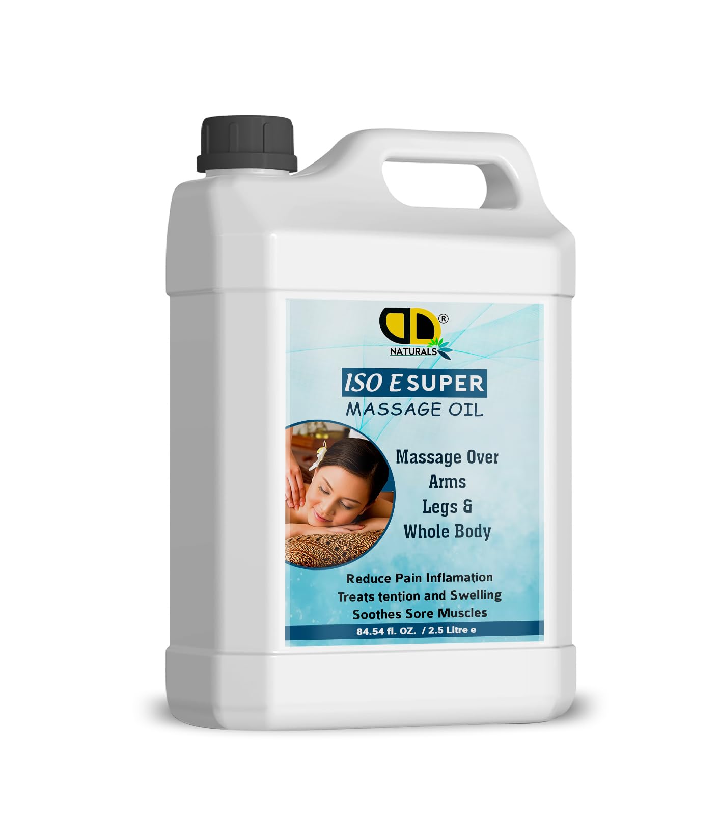 ISO Super E relaksujący olejek do masażu na ból mięśni - jakość spa olejek do masażu mięśni - rozgrzewający olejek do masażu nietłusty i olejek do masażu ciała dla mężczyzn i kobiet - 100% naturalny