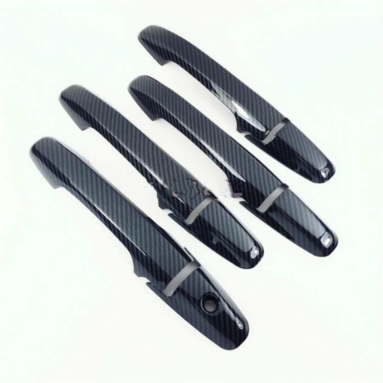 Fahbstr 2 Car Inner Handle For Crv 007-011 Chrome Carbon Fiber Car Door Handle Cover Trim Sticker Accessories(2)
