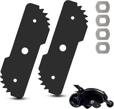 EB-007 7-1/2" Edge Hog Heavy-Duty Edger Replacement Blade Compatibles with Black+Deck er 2-in-1 String Trimmer, Fits Model LE750, LE710, LE760, EH1000, with of Wear Indicators, 2 Pack