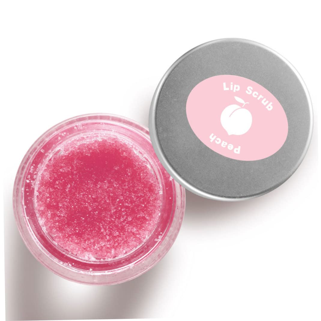 Lip Scrub Exfoliator Lip Overnight Moisturizer Sleeping Cream Repair Balm Peach.
