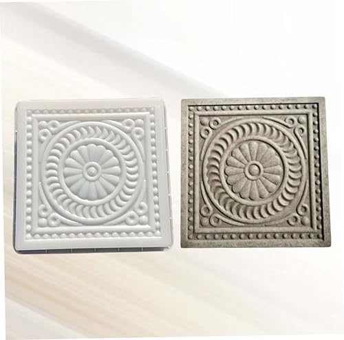 Miniatura 7 de GANAZONO Molde para pavimentador de cemento, molde reutilizable para camino de jardín, fácil de usar para hermoso pavimento de césped para patio y