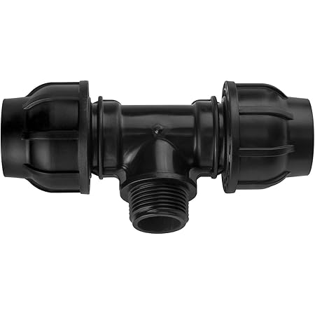 HERKINDNESS PE Rohr Verschraubung 3/4 Zoll | 4-tlg Set Mit Dichtringen | Für Haus & Garten