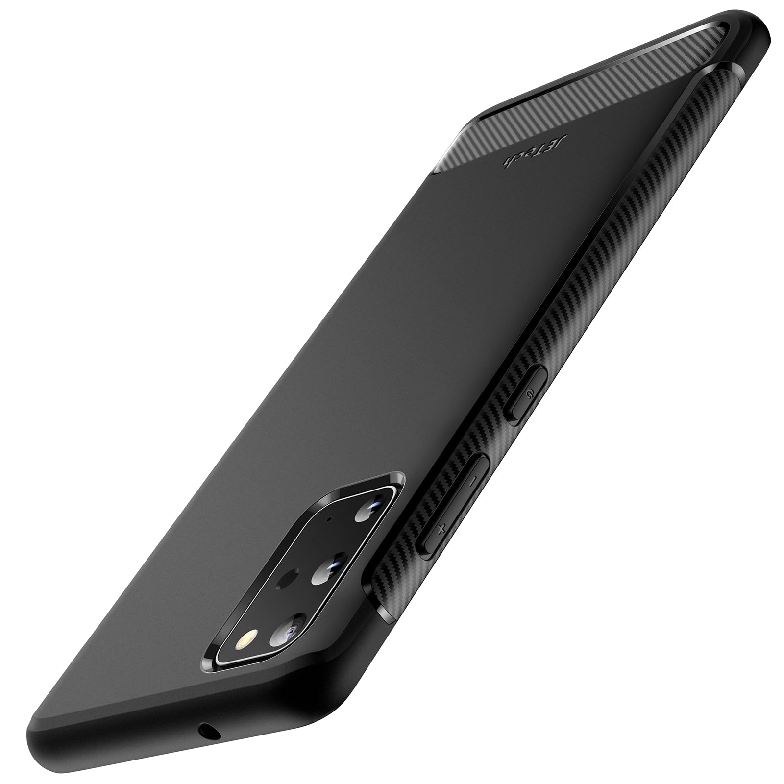 JETech Slim Fit Case for Samsung Galaxy S20 5G (2020), Thin Phone Cover with Shock-Absorption and Carbon Fiber Design (Black)