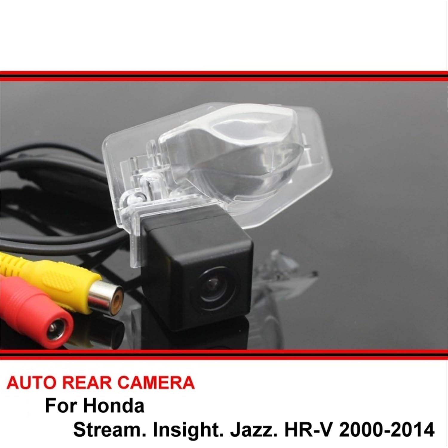 Samochodowa kamera cofania, zamiennik kamery cofania do Stream Insight Jazz HRV HR-V HR V, wodoodporny metalowy monitor sterowania cofaniem samochodu, kamera cofania samochodu, E-wireless n 4 LED