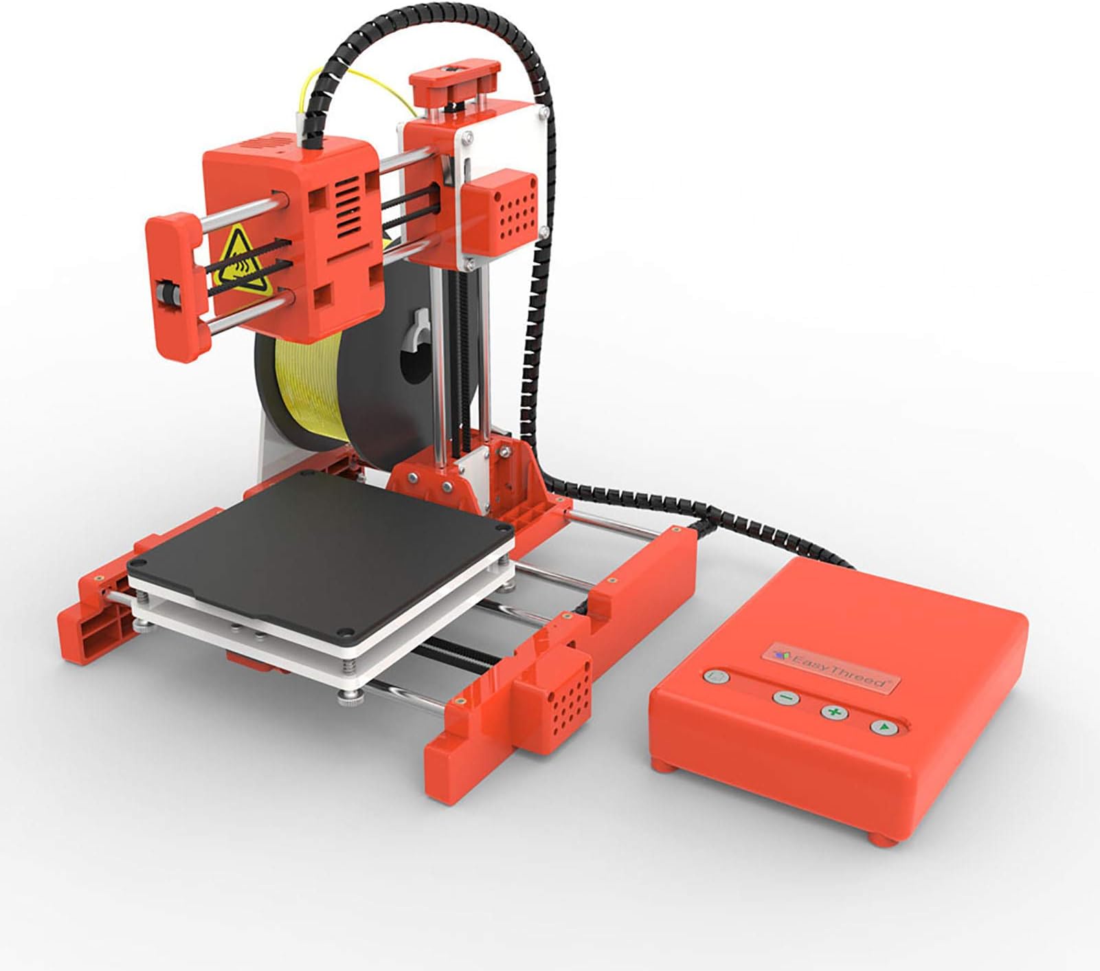 EasyThreed Mini Desktop Children 3D Printer 100*100*100mm Print Size High Precision Mute Printing with TF Card PLA Sample Filament for Kids Beginners Creativity Education Gift