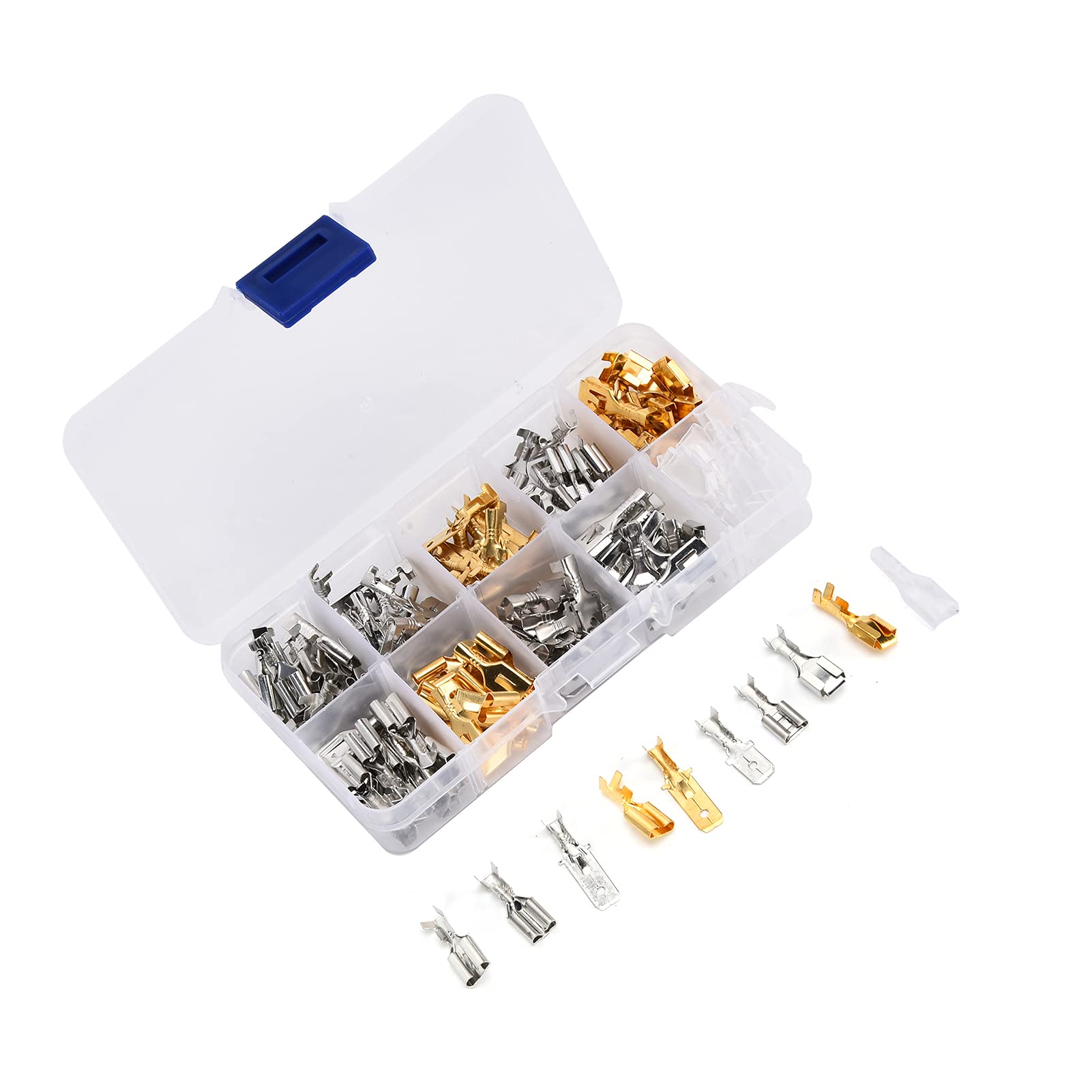 BROLEO Wire Spade Connector, Sturdy and Durable Wire Terminals for Automobile Mechanical Equipment for Home Appliances, BROLEOy5t67nrhde