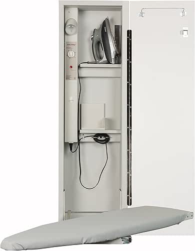 Iron-A-Way Built-In Ironing Center with 42 Inch Swiveling Ironing Board,