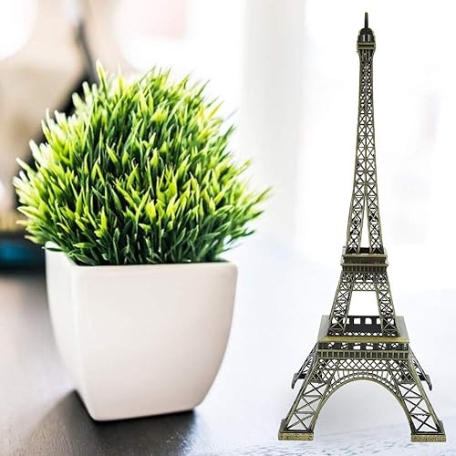Miniatura 4 de LIZEALUCKY Estatua de la Torre Eiffel, decorativa de metal París Francia, Torre Eiffel, soporte para decoración de tartas, decoración de mesa,