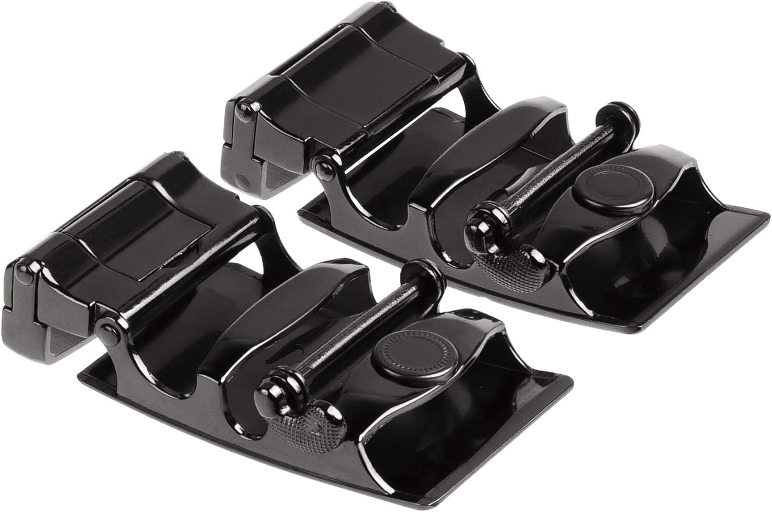 Homakover 2pcs Alloy Solid Buckle Automatic Ratchet Leather Belt 35MM Buckle for Men (Gray Pack B, 35mm) - Image 5