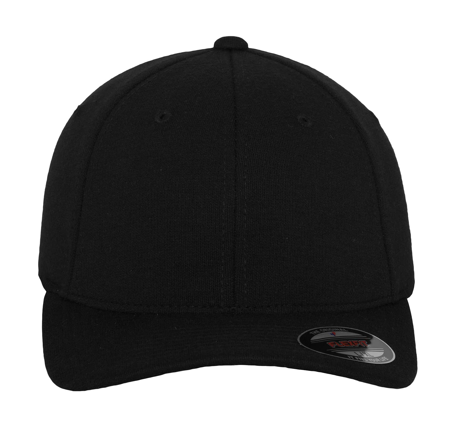 Flexfit Erwachsene Mütze Double Jersey, Black, L/XL
