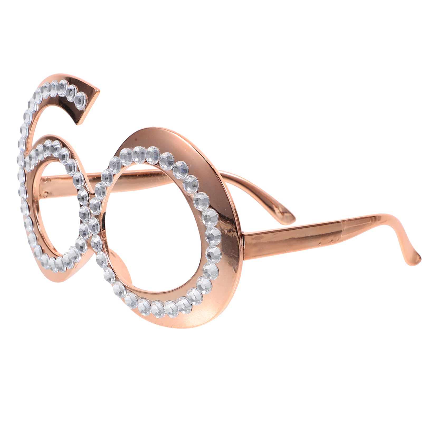 ULTECHNOVO 4 Paia oggetti di scena per feste Occhiali di 60 anni guidato harry accessori per feste occhiali compleanno numero compleanno occhiali bicchieri decorativi per feste plastica