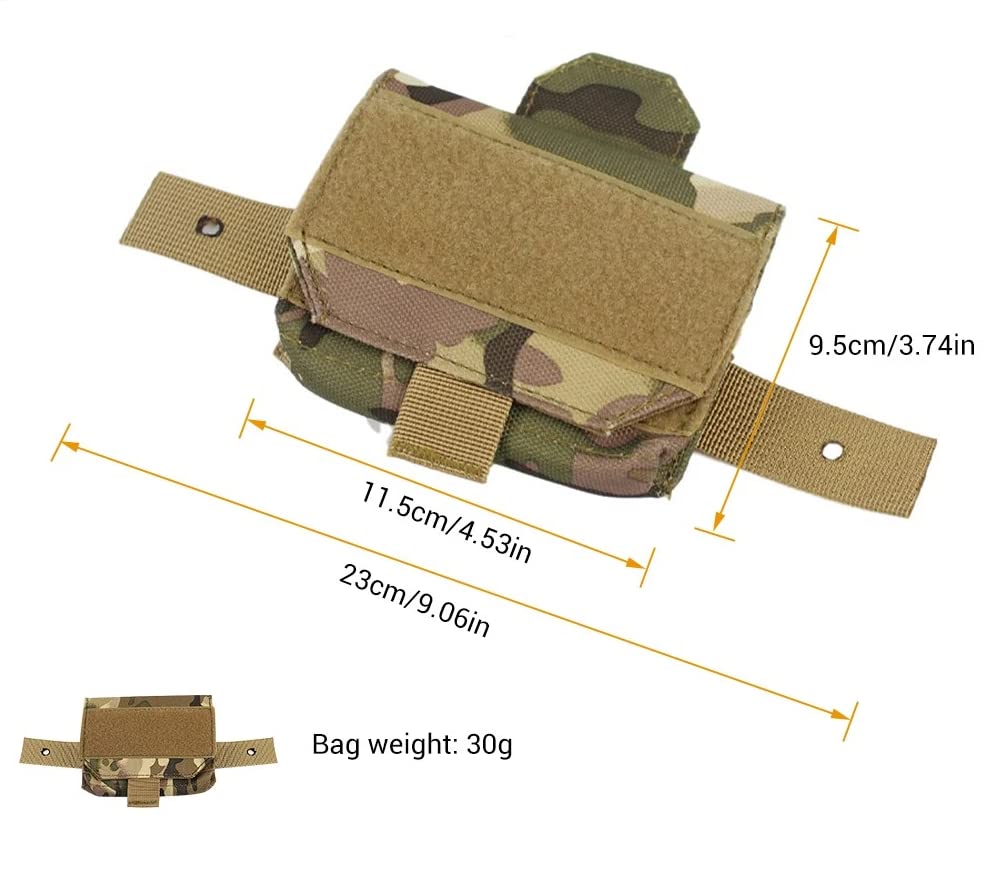 Sac de poids de contre-poids pour casque tactique, pochette de contrepoids NVG pour casques OPS-Core Fast BJ PJ MH Airsoft, accessoires de casque 18 Sac de poids de contre-poids pour casque tactique, pochette de contrepoids NVG pour casques OPS-Core Fast BJ PJ MH Airsoft, accessoires de casque 18