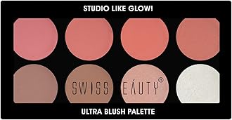 Swiss Beauty Ultra Blush Palette with highly blendable shades | Pigmented Blusher for a Natural Flush | Shade-2, 16gm|