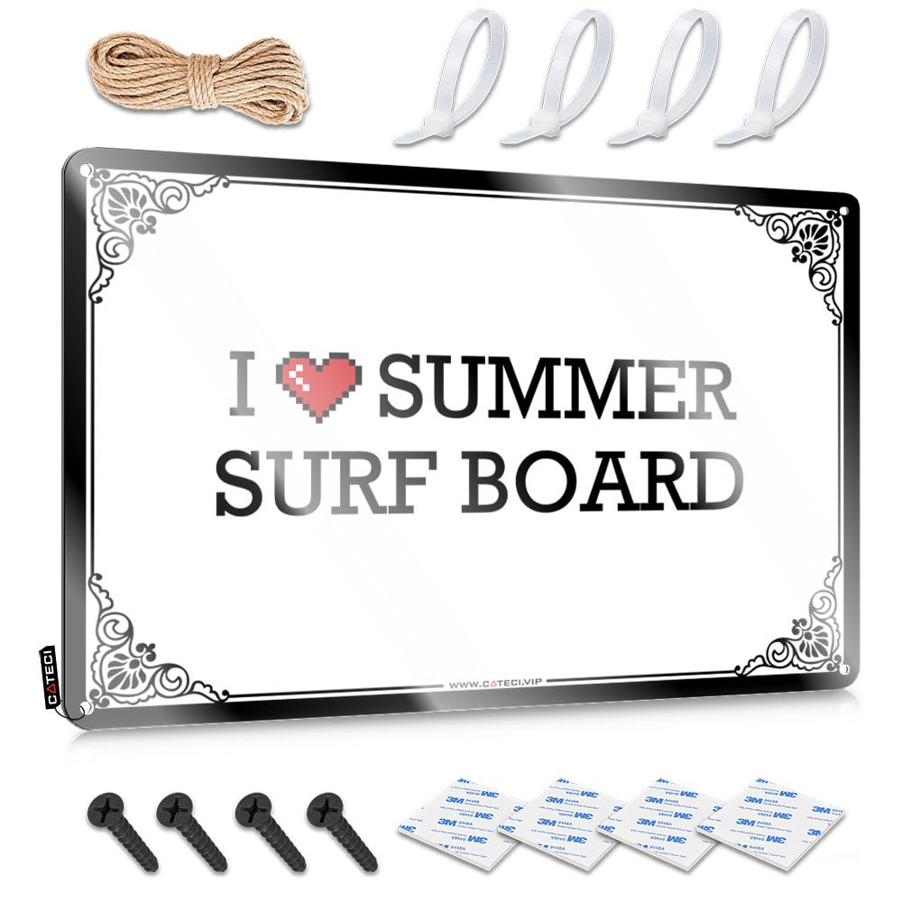 I Love Summer Surf Board Sarcastic Beauty Room Decor - Decor Designer Hanging Wall Decor(30X40CM)