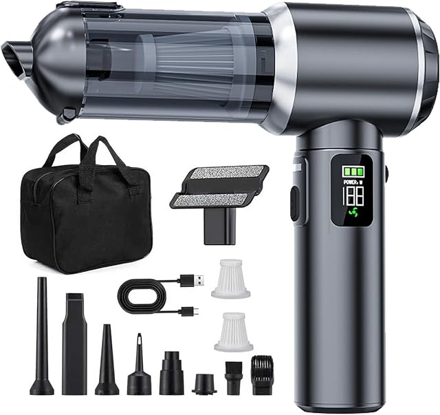 Car Aspirateur sans fil sans fil avec charge rapide,23000PA Haute puissance Mini aspirateur