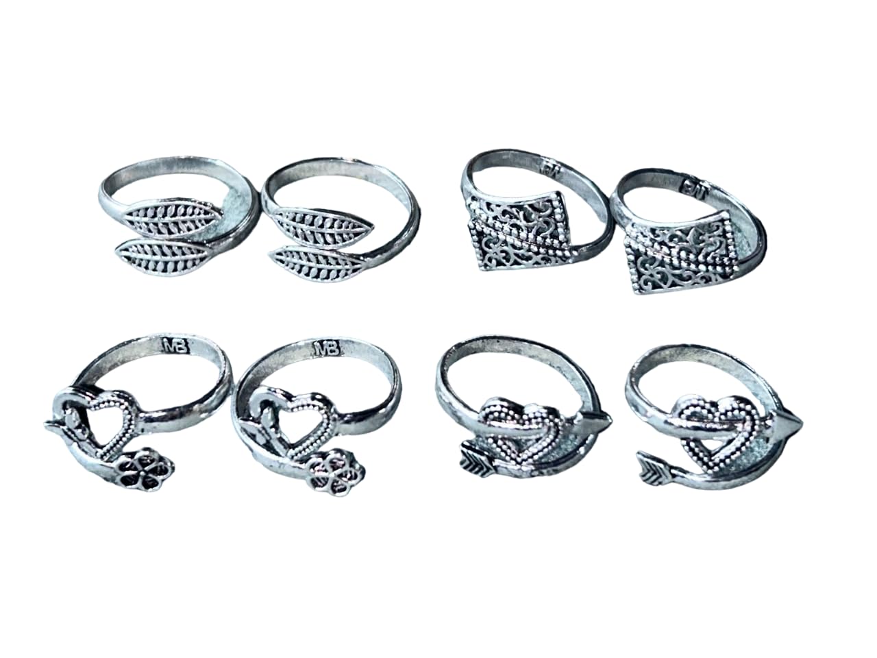 Women & Girls Metal Plated Fancy Toe Ring Adjustable Bichiya/Leg Finger Ring-Combo-4 (A_C_P_110823_Multi)-image-25