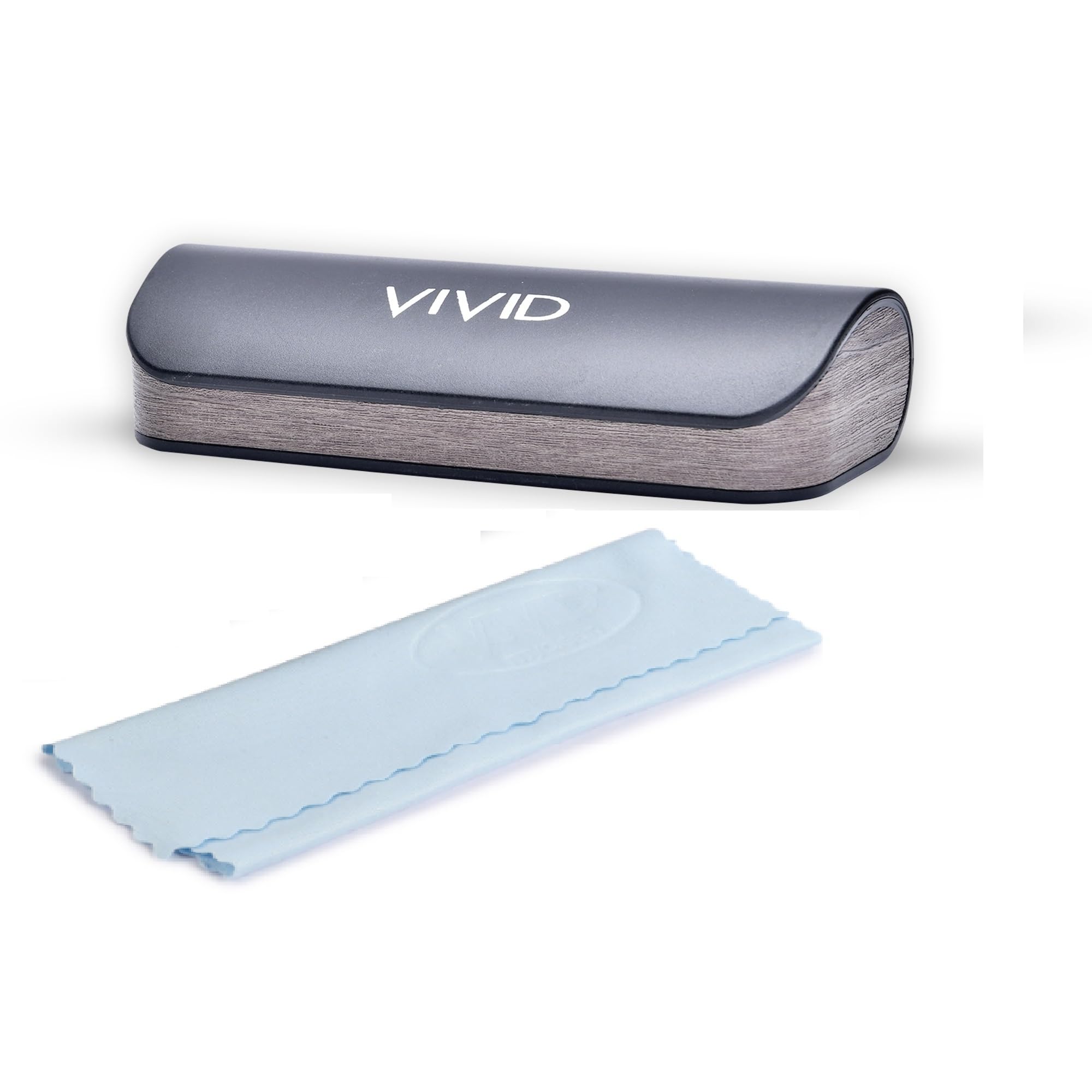 Vision Unisex Adult Lightweight Eyewear Specs Case Cover | Free with Cleaning Cloth | Protect Eye Glasses | ABS | Spectacles | AP - 276 | Black-Light Brown | Cleaning Cloth-image-43