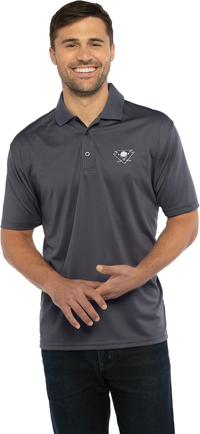 Vantage Apparel Wylie East High School Premium Moisture Wicking Grey Polo
