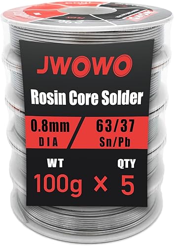 Miniatura 8 de Alambre de soldadura de base de colofonia para soldadura eléctrica (0.031 in3.53 oz), por JWOWO