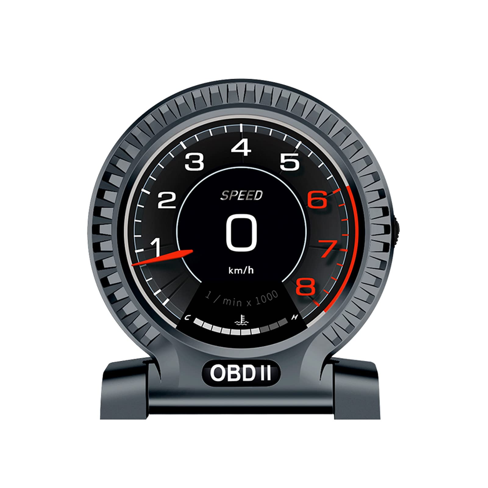 VOUVOU Car OBD LCD Instrument High Definition Speedometer Car Diagnostic Tool OBDⅡ Fault Code Elimination Safe Driving Digital Meter Overspeed Fault Alarm for All Vehicles