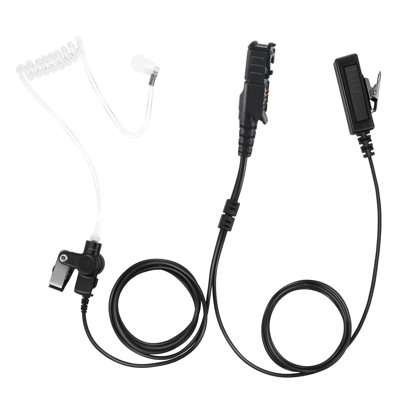 Oreillette acoustique micro PTT double fil ultra robuste pour Motorola XR 3300 3500 - 6