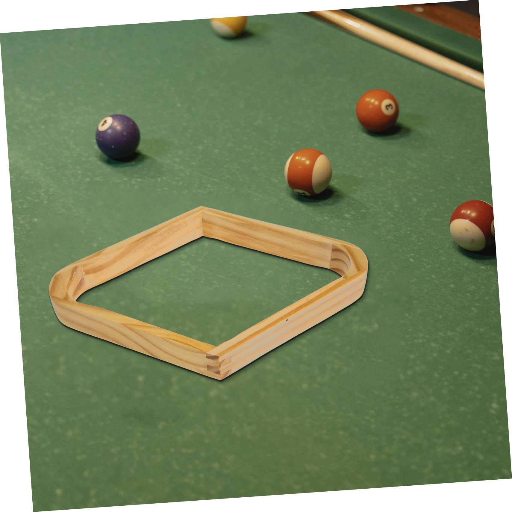Support de Boules de Billard, Triangle de Billard, Cadre de Billard, 2 pièces, Accessoires de Table de Billard, Support de Billard en Bois(30x20.5cmx3pcs)