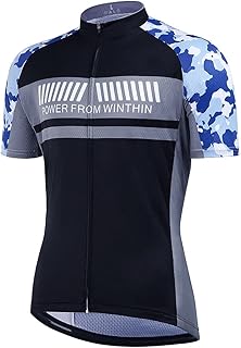 Camiseta de Manga Corta para Hombres de Ciclismo Azul para Hombres para Deportes al Aire Libre para Deportes al Aire Libre