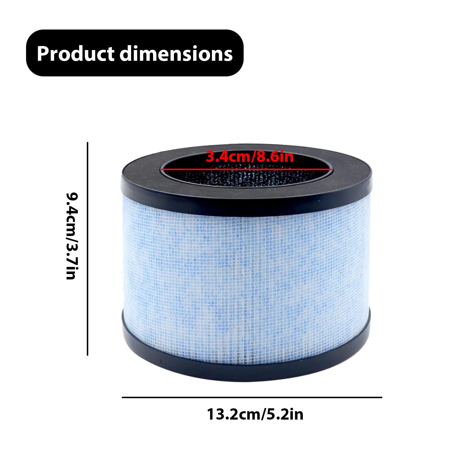 IUSOT Paquete de 2 DH-JH01 y DH-JH06 para filtro purificador de aire CONOPU, filtro HEPA H13, filtro compatible con depurador de aire DH-JH01/JH06, reemplazo verdadero HEPA, para purificador de aire IUSOT Paquete de 2 DH-JH01 y DH-JH06 para filtro purificador de aire CONOPU, filtro HEPA H13, filtro compatible con depurador de aire DH-JH01/JH06, reemplazo verdadero HEPA, para purificador de aire