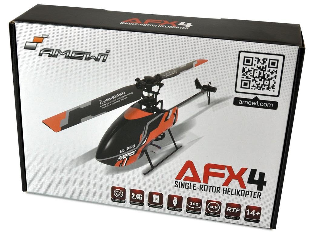 Amewi AFX4 R3D Hélicoptère à Un Rotor, 4 canaux, 6G, RTF RC télécommandée pas cher
