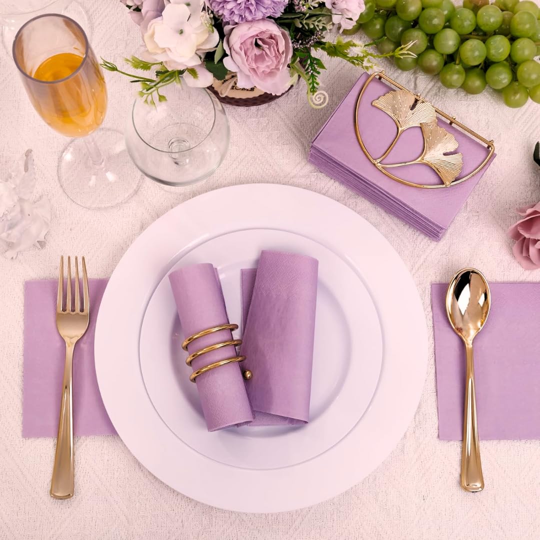 Purple Napkins - 20 Pack for Parties & Weddings -7