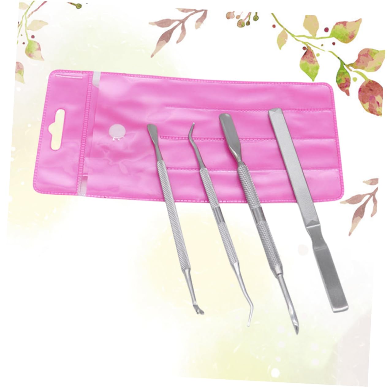 WOFASHPURET Nail File and Lifter Kit 4-piece Nail Tool Set for Manicure Diy Nail Art Supplies Strong