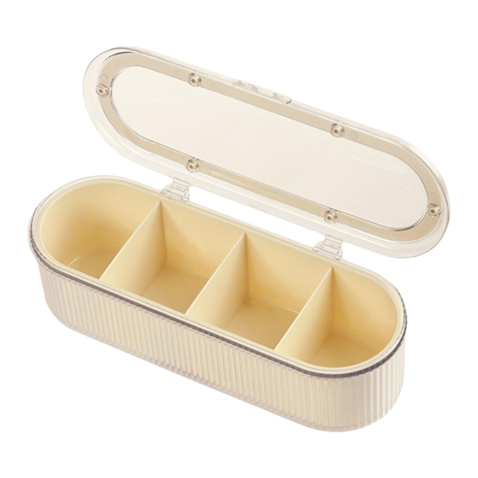 TFAOYS Clear Polystyrene Jewelry Box with Multiple Compartments Secure Storage Answer for Bangles Circlets Transportable Against Dirt Plan Stackable Polystyrene Jewelry Storage Container