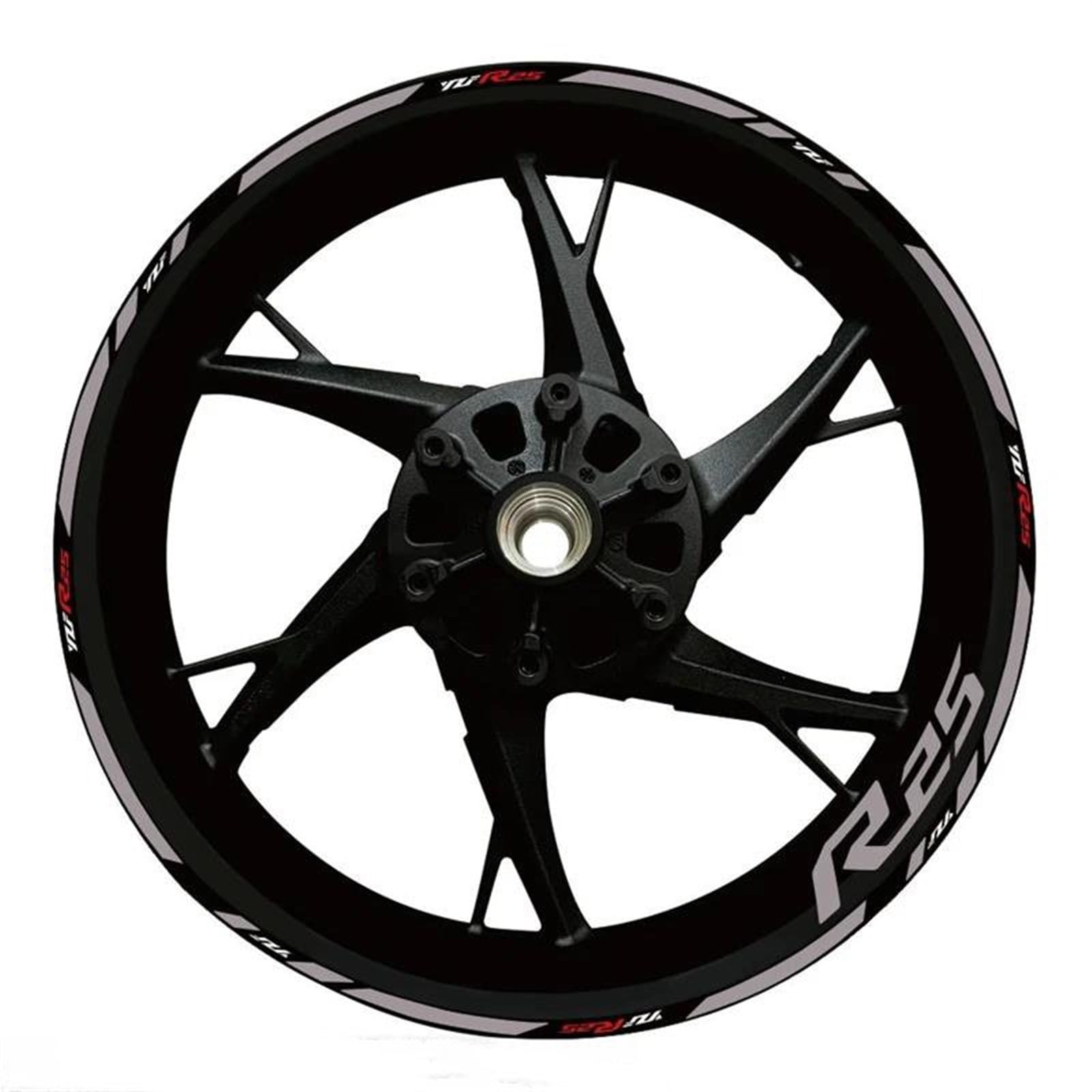 Stickers Motorcycle Wheel Stickers Night Reflective Decorative Rim for Yamaha R25 WZF25(Style 25)