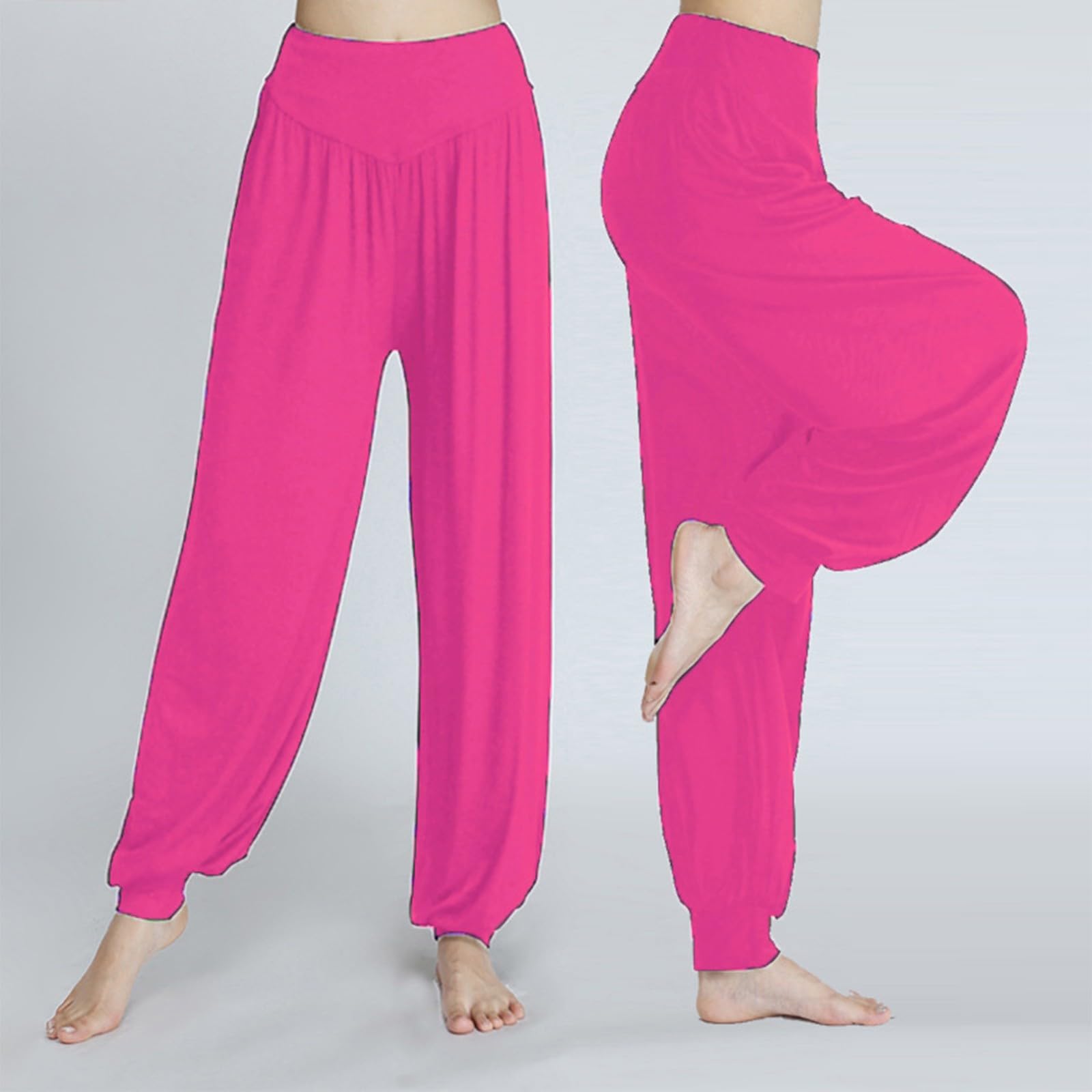 Haremshose für Mädchen, elastische Taille, weiche Tanz-Jogginghose, leicht, lässig, Jogginghose, Kinder, bequem, atmungsaktiv