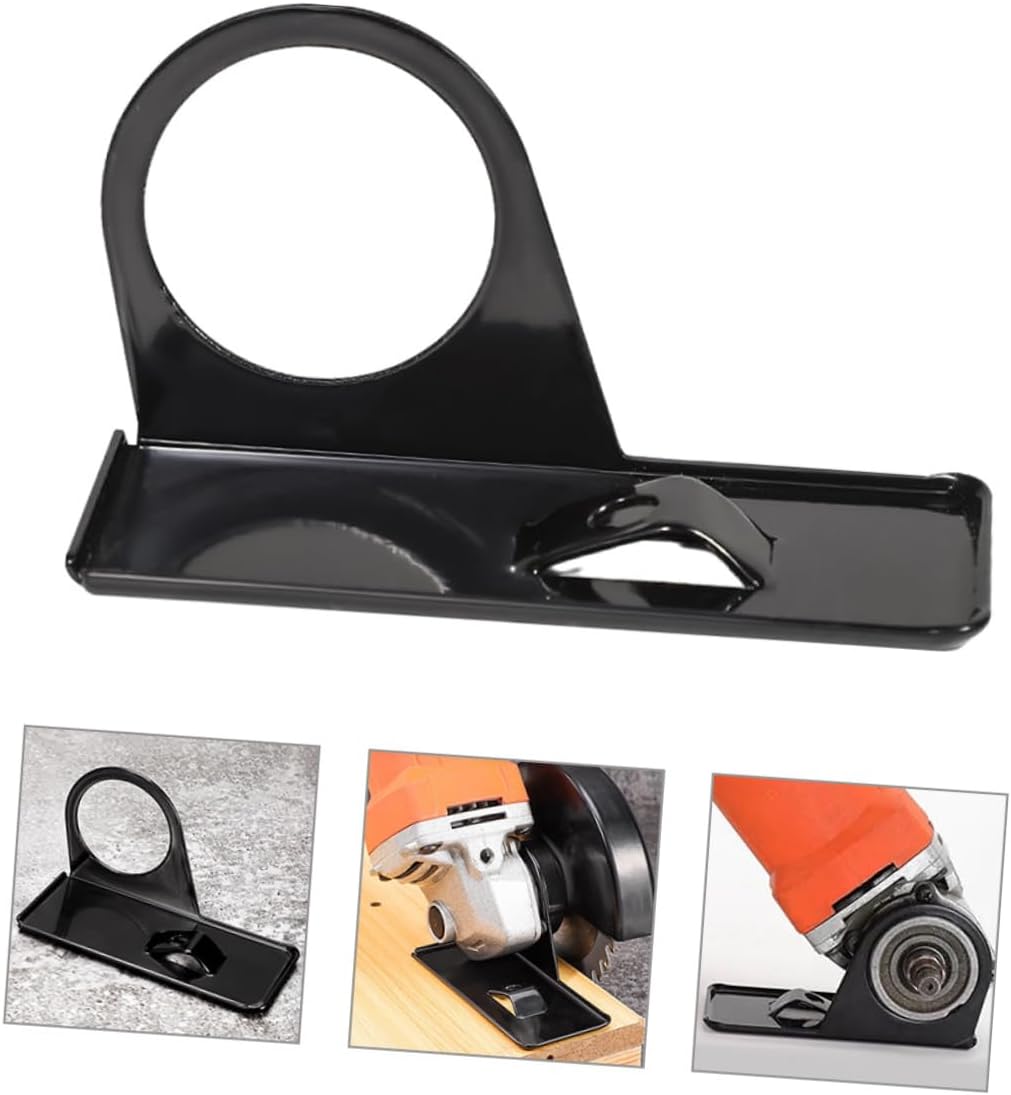 Angle Grinder Stand Dust Hood and Half-Slot Base Conversion Tool Adjustable Metal Angle Support Bracket for Woodworking and DIY Projects