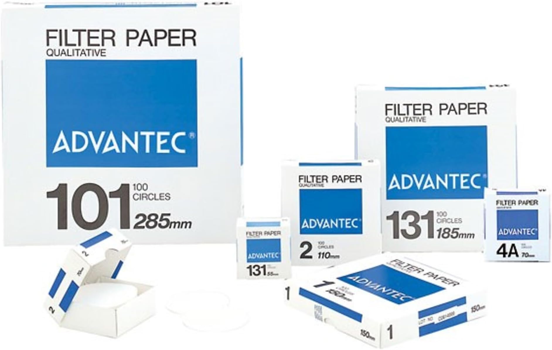 Advantec N0115.0CM Grade No. 1 Qualitative Filter Paper; 15.0 cm Dia.; Pack of 100