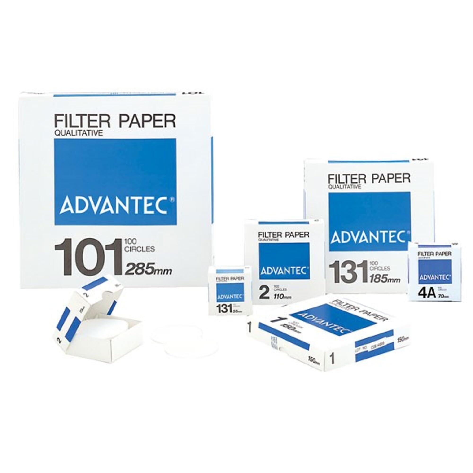 Advantec N0115.0CM Grade No. 1 Qualitative Filter Paper; 15.0 cm Dia.; Pack of 100