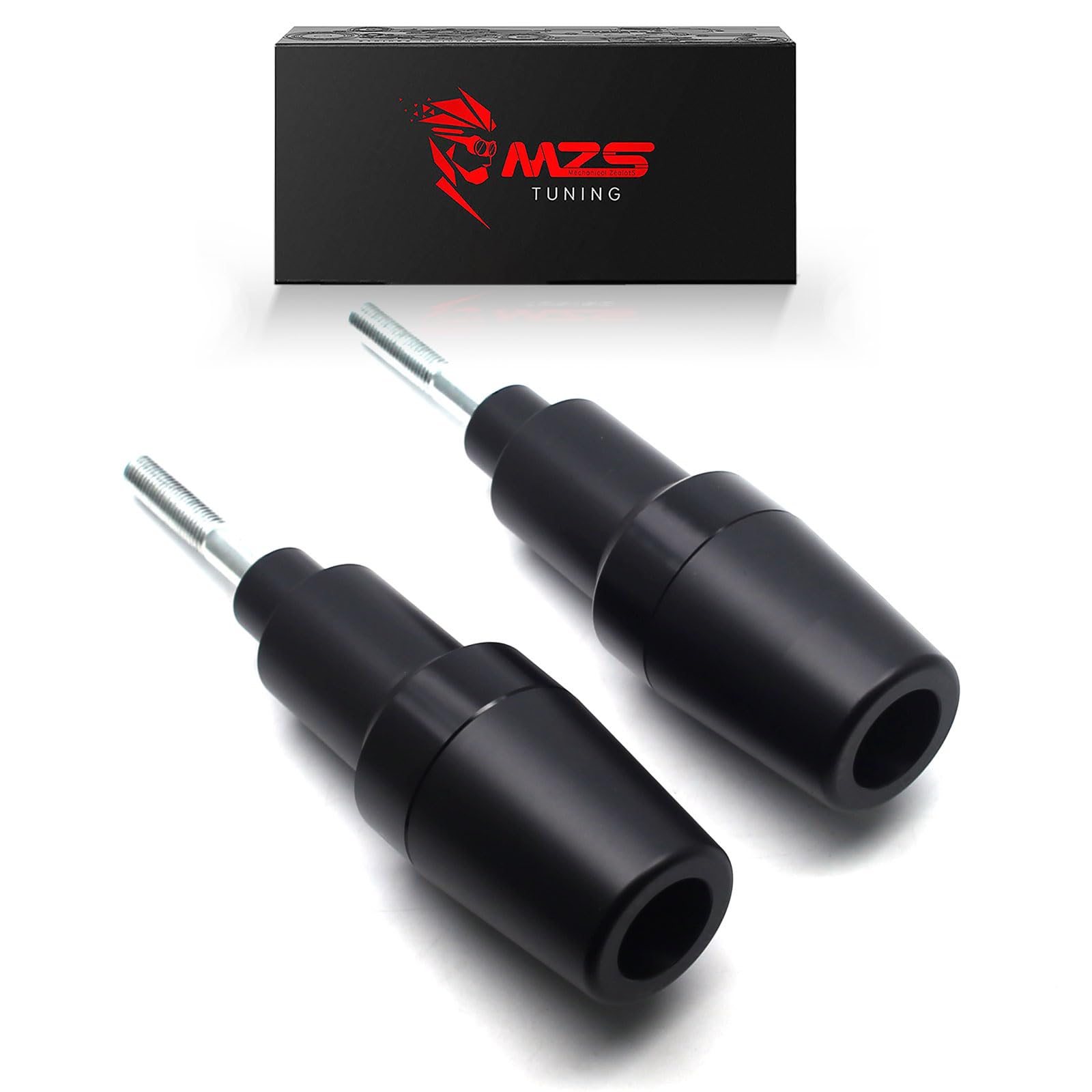 MZS Motorcycle Frame Sliders, Falling Crash Protector Guards No Cut Kits Black Compatible with MT03 MT-03 2015-2024 / MT25 MT-25 2015-2024