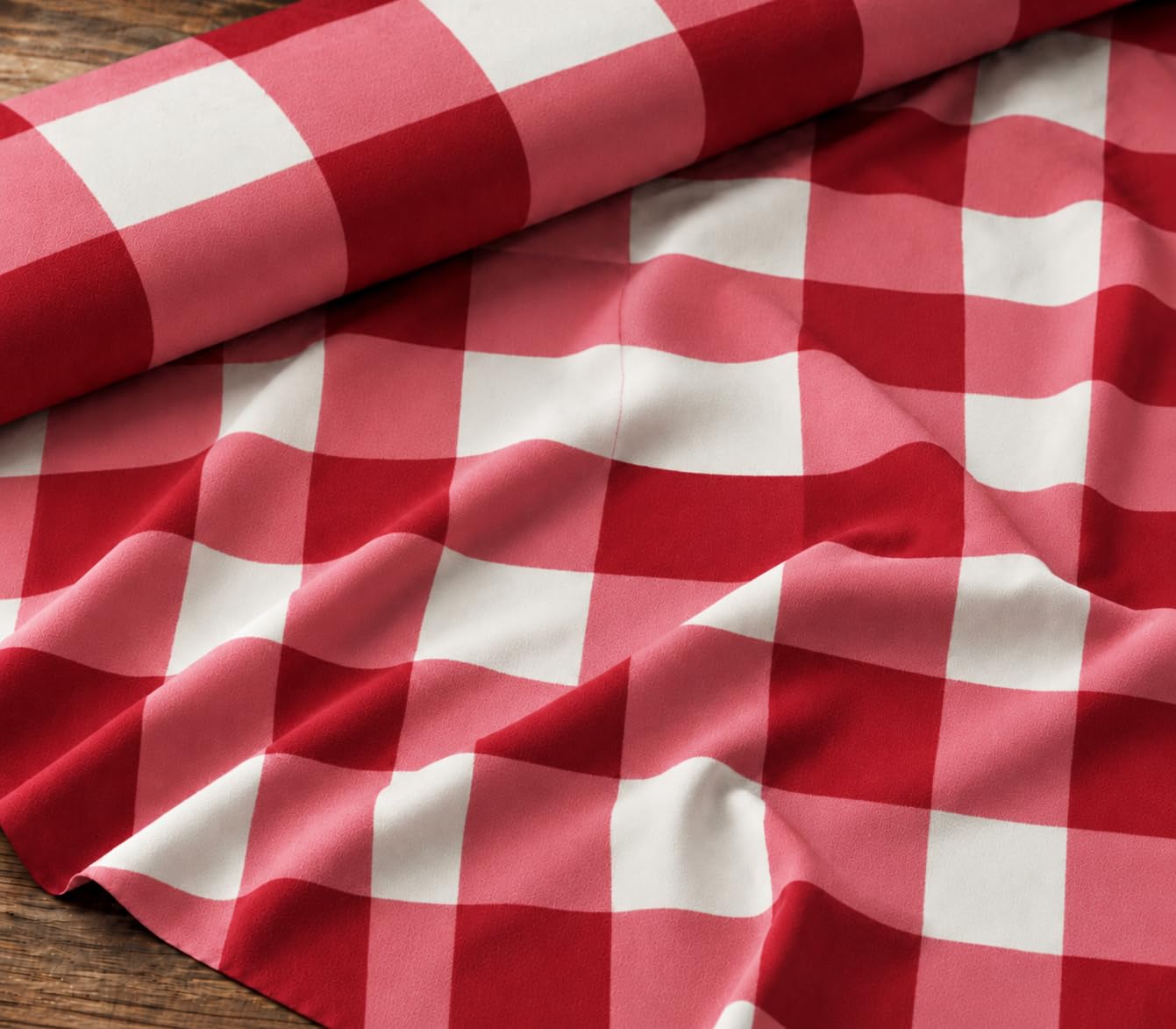 NK Textiles Gingham Buffalo Checks Print Cotton Blend Unstitched Fabric for Kurti, Gowns, Palazzo etc, 2 Meters, 2.5 Meters, 3 Meters, 5 Meters, Premium Dress Making Material (8 Colors)-image-9