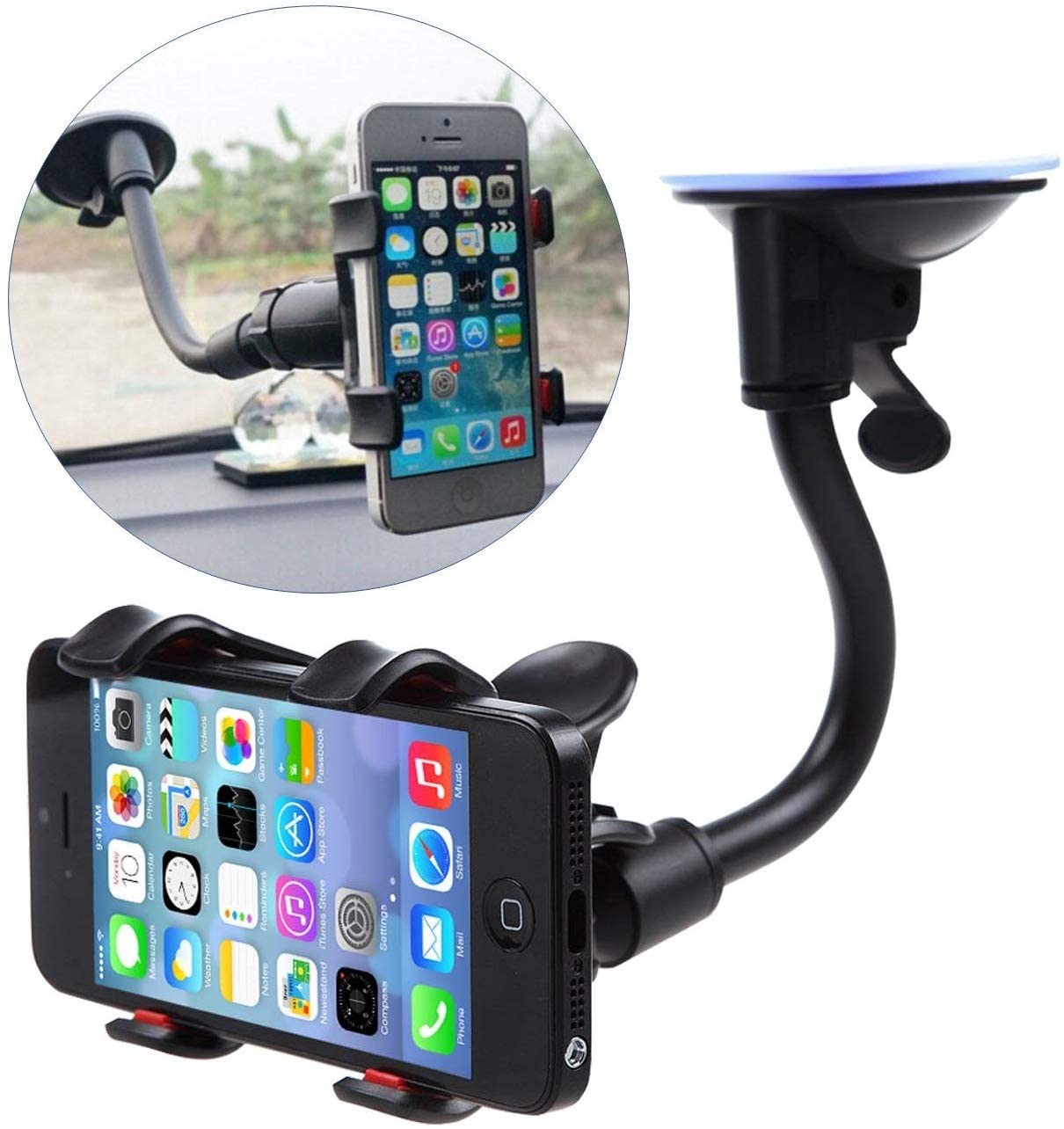 PRIMEFAIR Mirror and Dashboard Car Mount Mobile Phone Holder Windshield Cradle Phone Stand Holder (B09YVTB1D1) Amazon Price History, Amazon Price Tracker