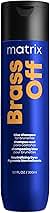 Matrix Brass Off Toning Blue Shampoo - Refreshes and Neutralizes Brassy Tones, For Color Treated Hair, Lightened Brunettes or Dark Blondes