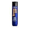 Matrix Brass Off Toning Blue Shampoo - Refreshes and Neutralizes Brassy Tones, For Color Treated Hair, Lightened Brunettes or Dark Blondes