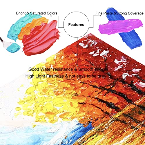 Woocolor Acrylic Paint Set Large Tubes 75Ml X 14, Include Metallic Acrylic Paint, Craft Painting Kits For Adults Hobbyists For Canvas Ceramics Rock Pumpkin Painting, Acrylic Art Supplies #TOP2