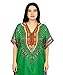 African Women's 100% Polyester Long Maxi Dress Kaftan Gown Top Night Dress | One Size - Green