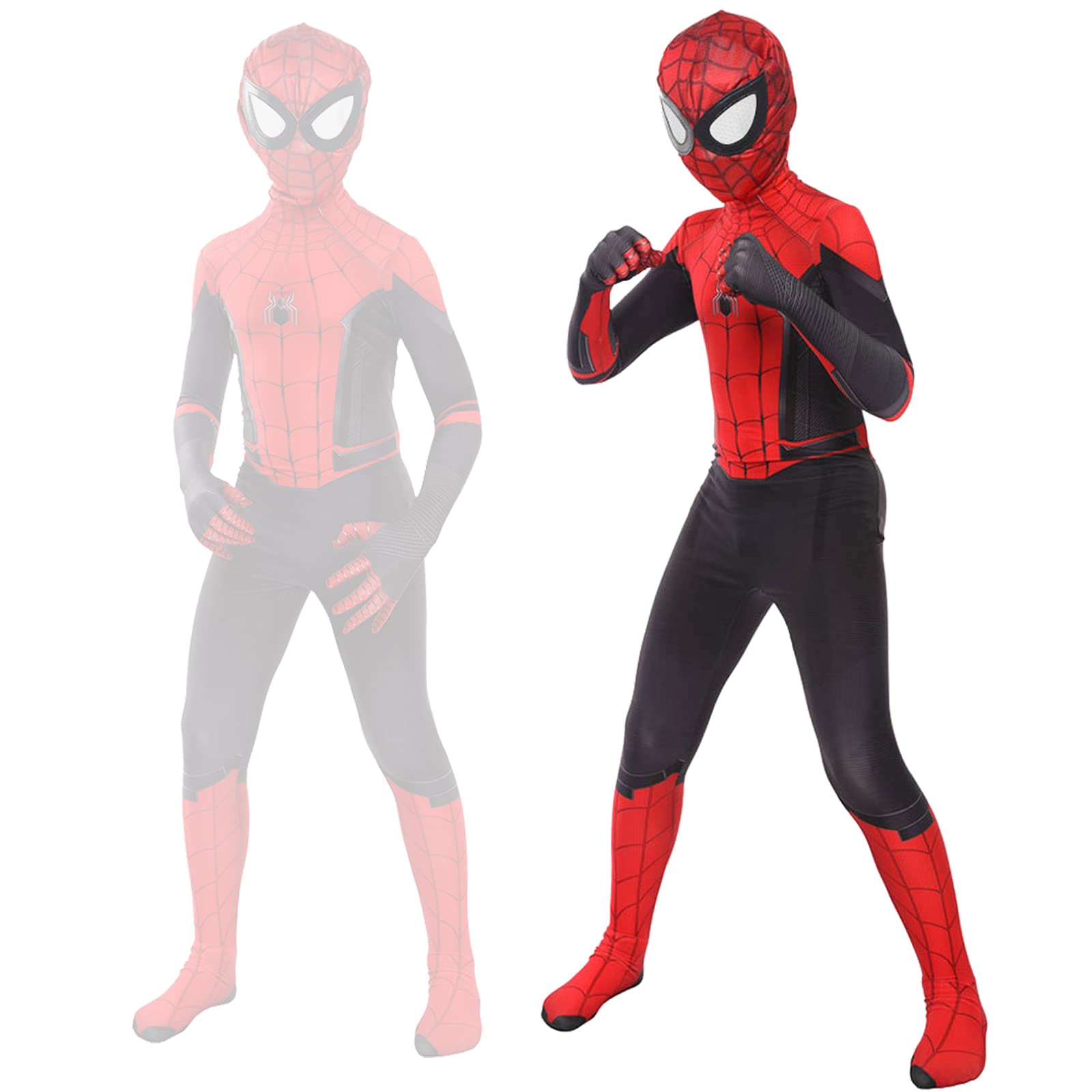 kitimi Children's Spider Cosplay Costume, 3D Superhero Fancy Dress, Child Anime Superhero Costume with Mask, Classic Children's Spider Costume, Costume for Masquerade Party, Halloween, Carnival