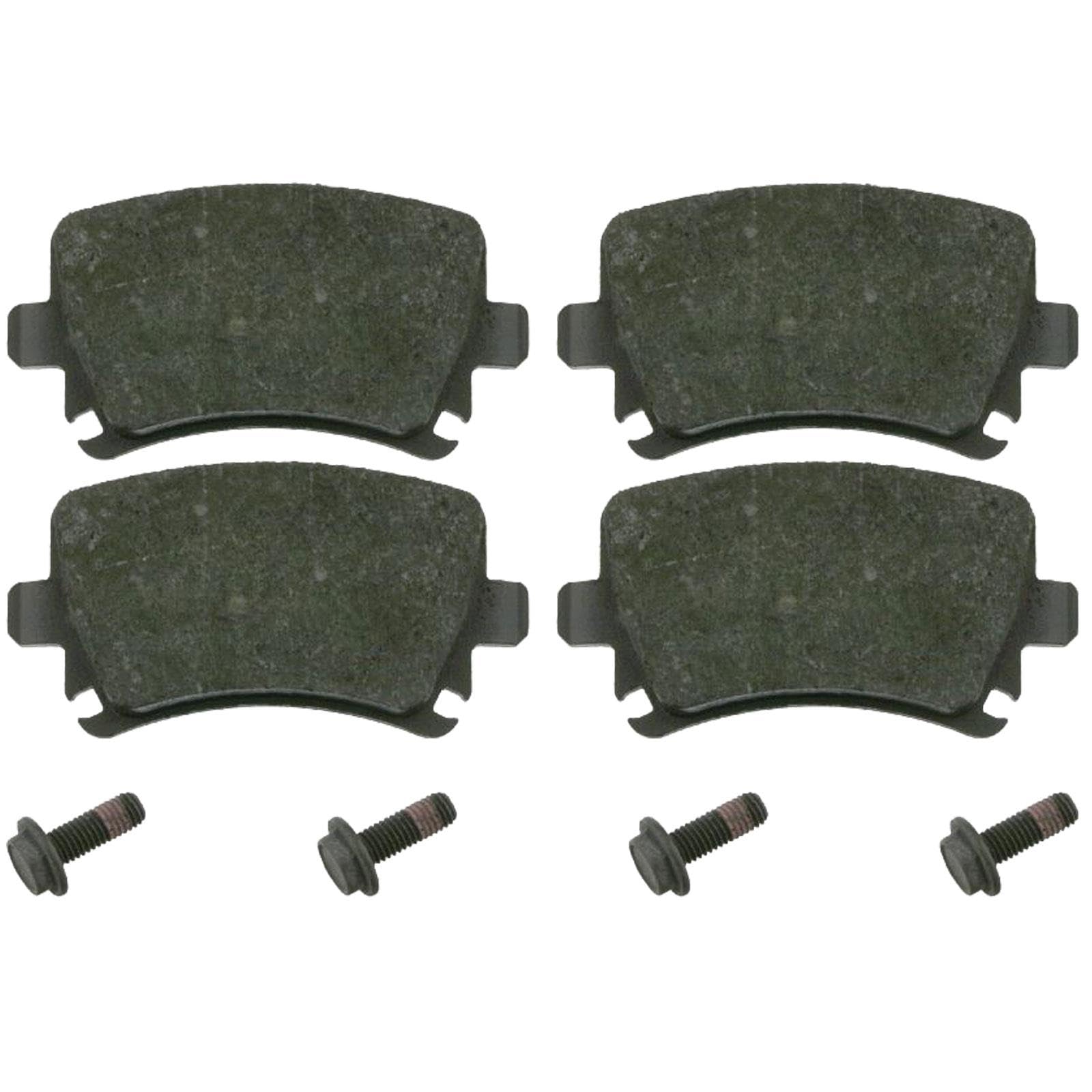 febi Bremsscheiben + Beläge hinten | 24382 + 16540 passend für Golf 5 6 Passat 3C A3